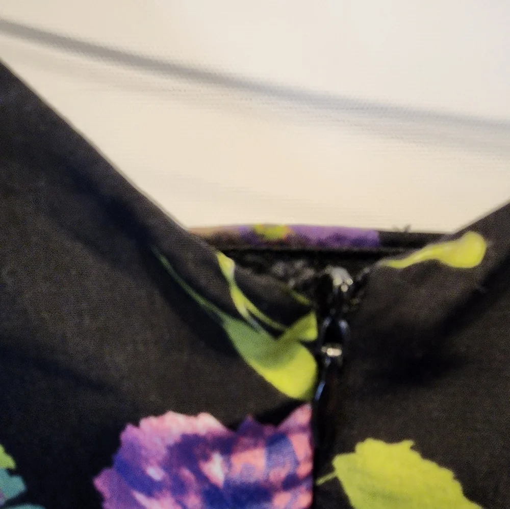 One Clothing Black Floral Sun Dress‎ Size XL